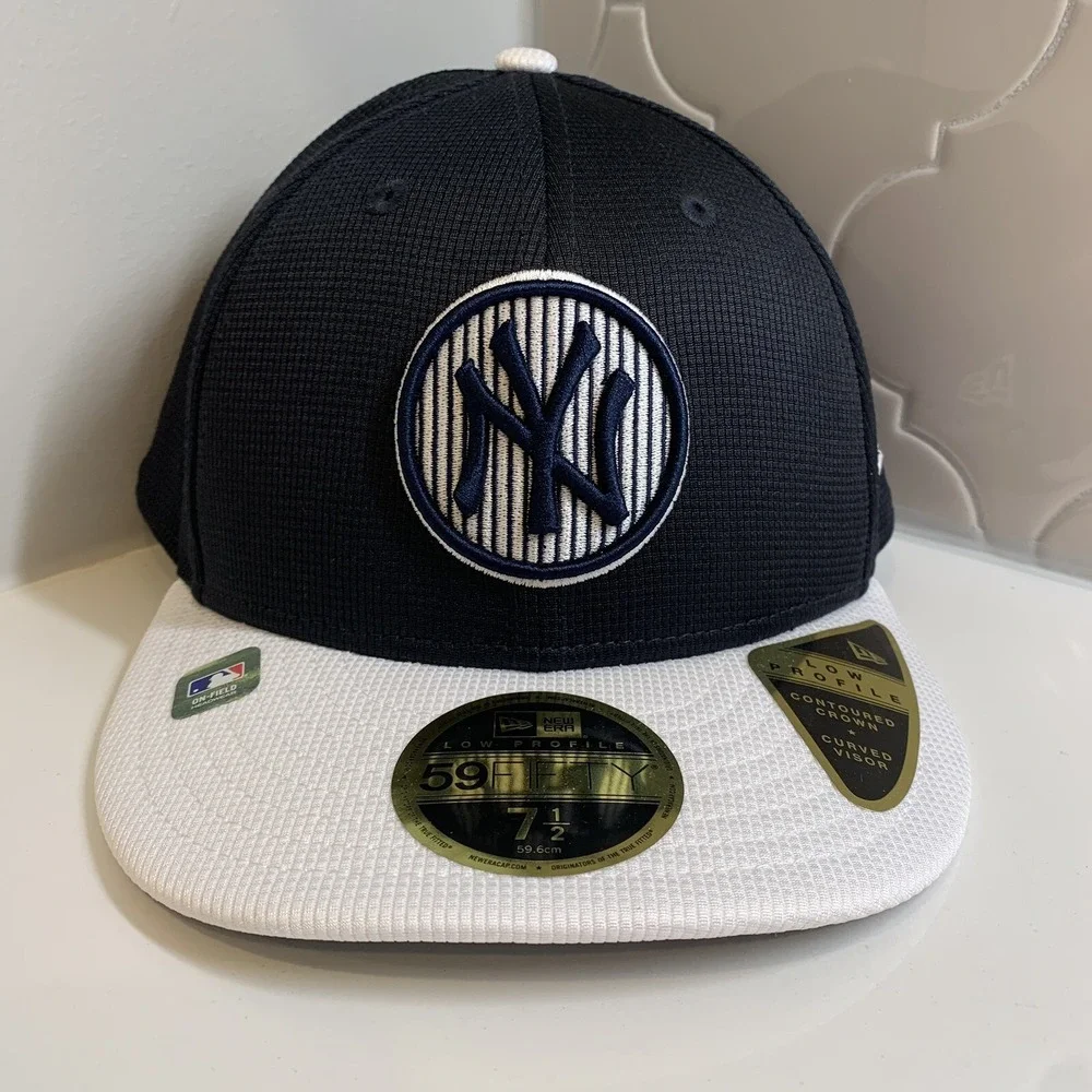 New Era New York Yankees Batting Practice Low Profile Navy 59FIFTY Hat Cap 7 1/2